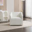 Fauteuil demi-tonneau moderne pivotant à 360 °-357066860