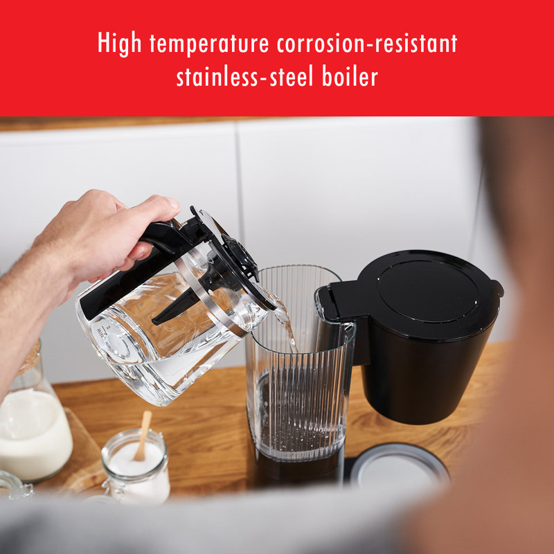 ZWILLING Enfinigy Glass Drip Coffee Maker, Black