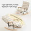 Chaise berçante réglable avec pédale rétractable-110907647-110907653