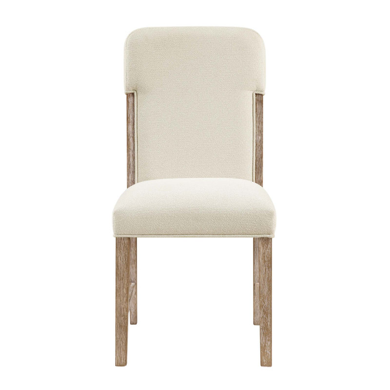 Ensemble de chaises de salle à manger modernes et confortables avec assise et dossier rembourrés en chenille moelleuse 2 pièces