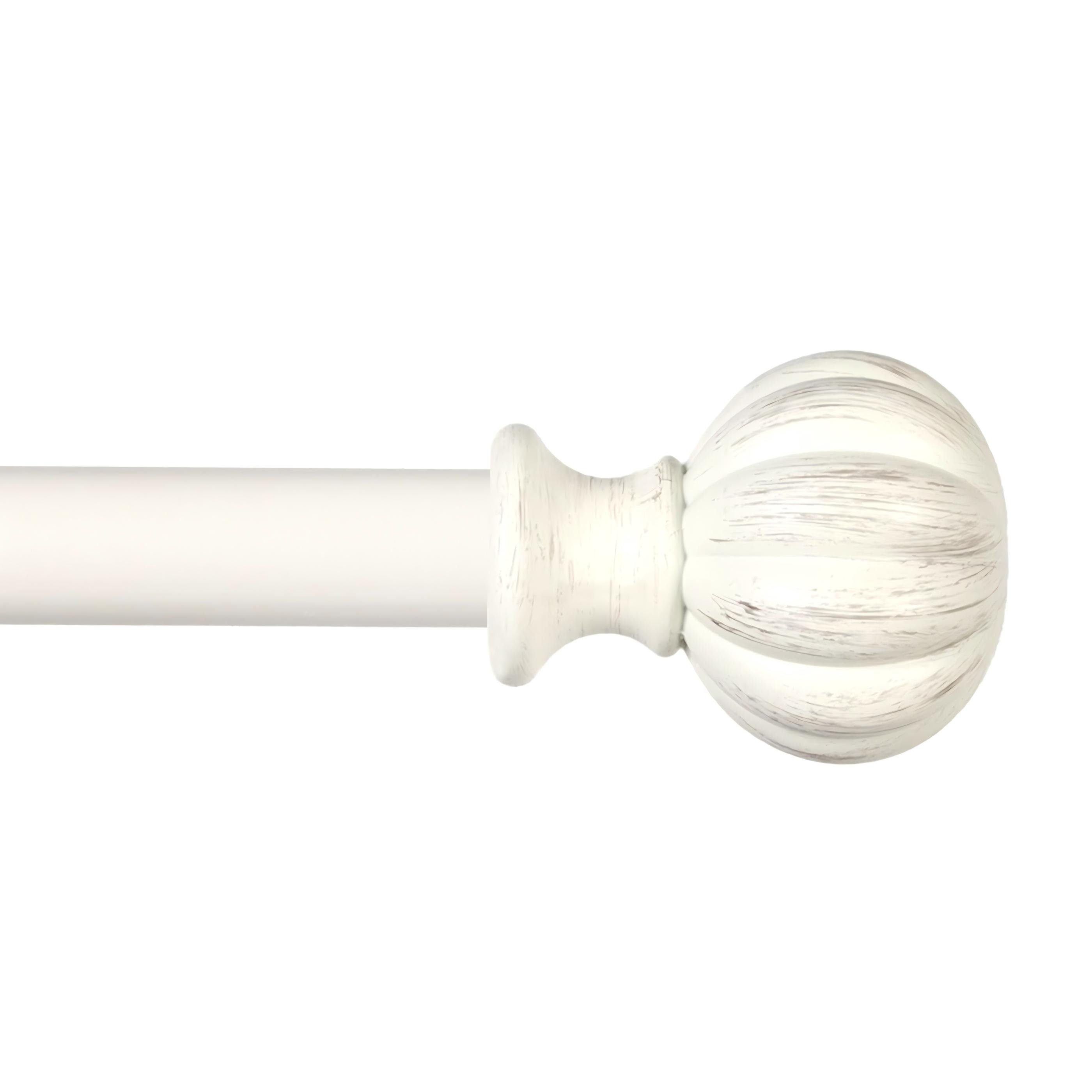 Symple Stuff Fluted Ball Window Curtain Rod, Adjustable - Wayfair Canada