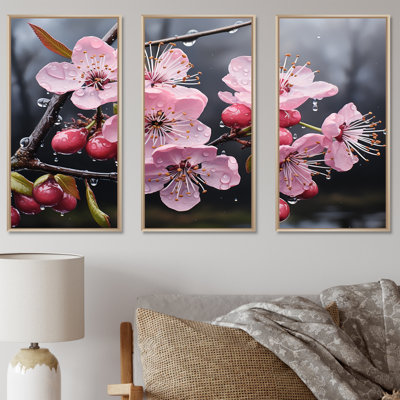 Pink Cherry Blossom Garden Jewel I - Tree Cherry Blossom Wall Art