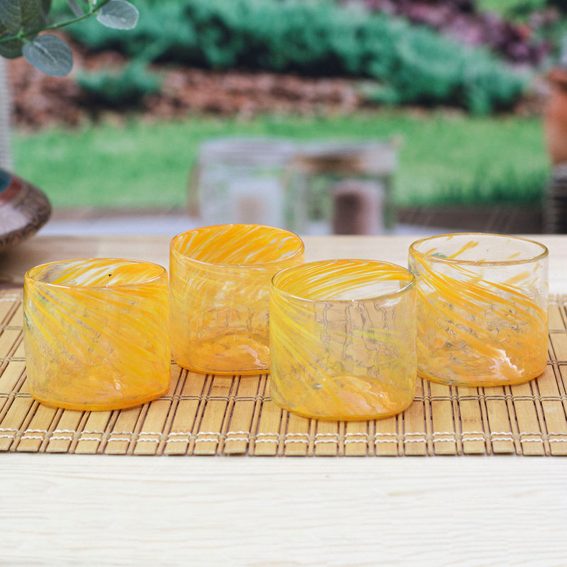 Verres à jus Orren Ellis, Orange