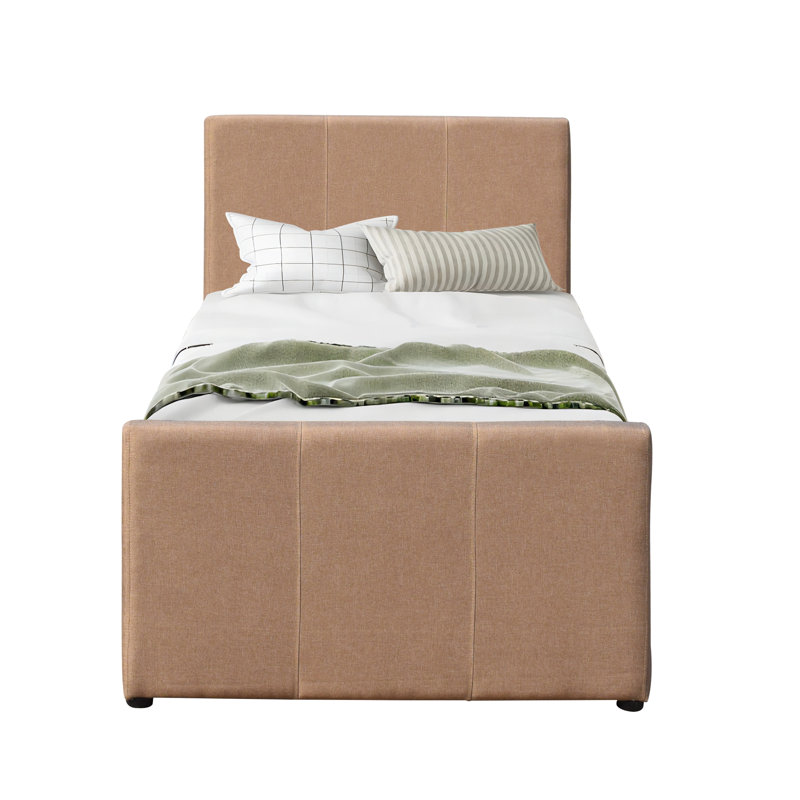 Londrigan Upholstered Daybed with Trundle, Brown
