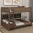 Queen Over Queen Bunk Bed With Cabinets And USB-1462132500