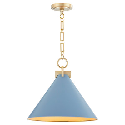 Luminaire suspendu conique 16 po