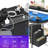L Shaped Desk With Power Outlets & LED Lights, Computer Desk With Drawers & Shelves, Corner Desk Gaming Desk Home Office Desk, Oak-772646638-772646633