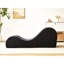 Méridienne confortable, courbe ergonomique, noyau en mousse haute, housse noire amovible et lavable pour une utilisation longue durée, avec détente douce et ferme lavable à la machine
