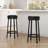 360° Swivel Bar Stool, PU Leather Upholstered Bar Stool with Metal Footrests, Mid Century Modern Barstool-583405876-583405879