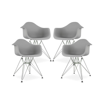  Fauteuil Tower avec pieds en acier
