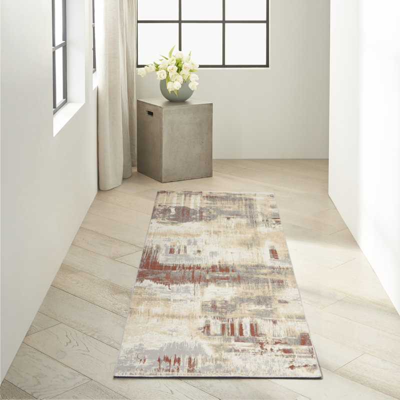 Abstract Area Rug, Runner 2'3" x 7'3"