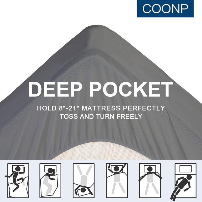 Surmatelas en polyester 3 po Jourdanton, gris, Complète