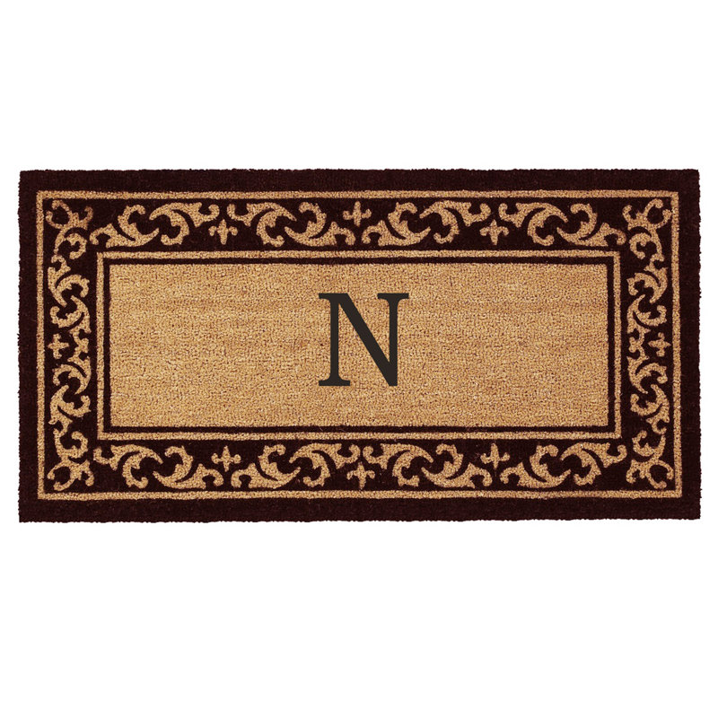 Zawacki Personalizable Non-Slip Doormat, Rectangle 3' x 6', N