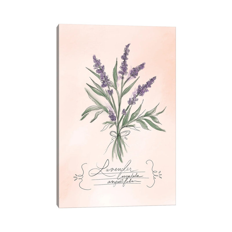 Lavender by Lily & Val - Gallery-Wrapped Canvas Giclée on Canvas, Wrapped Canvas, 20.32 cm H x 30.48 cm W