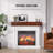 Haynor Solid Wood Fireplace Mantel Floating Shelf-507005512-507005514-511472086