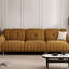 Coussin de canapé modulaire rétro 100% polyester doré-1672474879