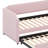 Twin Daybed With Pop Up Trundle,  Velvet Upholstered Extendable Day Bed Frame-652467680