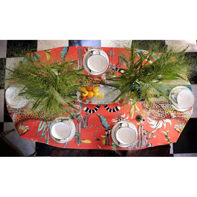 Ardmore 'River Chase' Cotton Napkins, Chalk