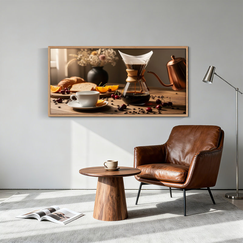 Tableau encadré sur toile « Café infusé », 122 x 61 cm (48 x 24 pouces), lot de 1, 48 x 24 pouces