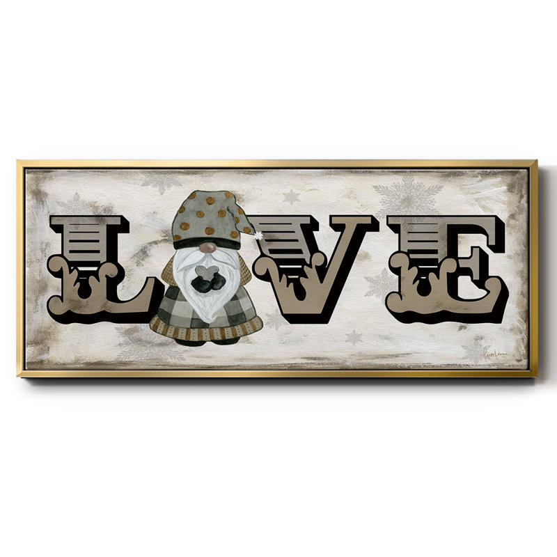 «Winter Wonderland Friend Love», toile encadrée, H 20 po x l 50 po