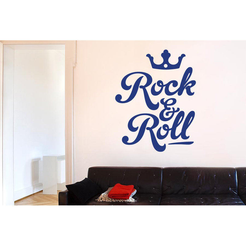 Non-Wall Damaging Wall Decal, Dark Blue, Medium