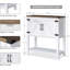 Table basse de style campagnard avec armoire 2 portes Farmhouse Accent