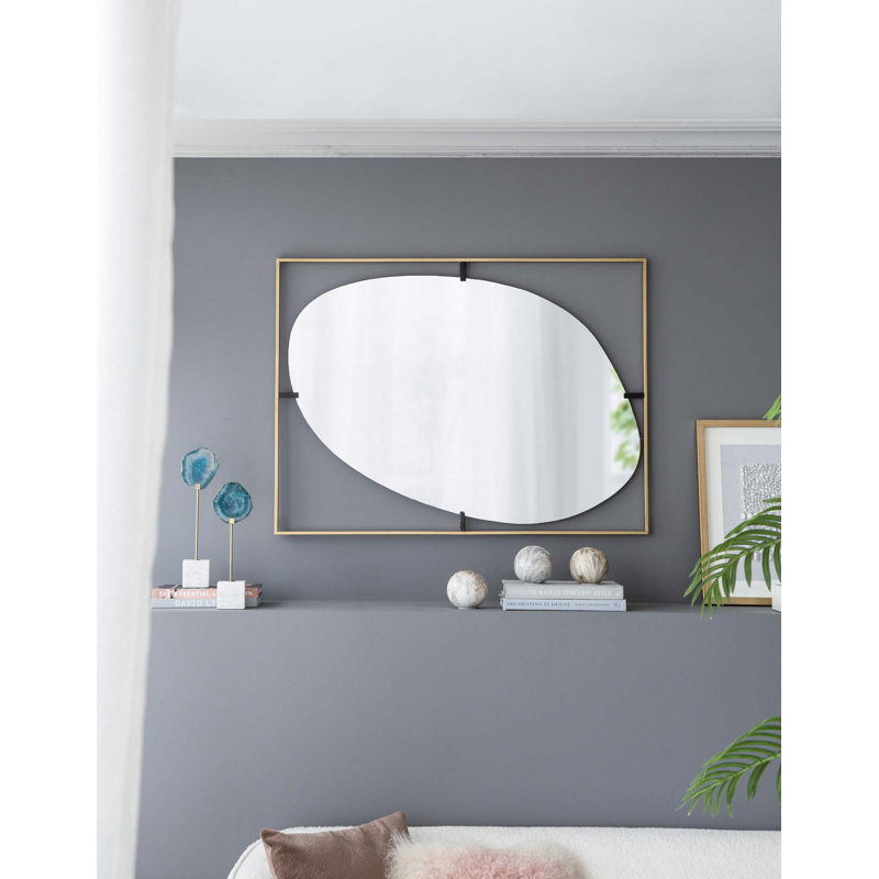 Miroir coquelicot 30 po x 40 po, décoration murale