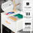 1-Ply Fabric Drawing Table with Plug 2-Pack-White-114791101