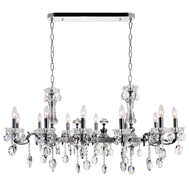 Lustre géométrique à style bougie 12 lumières Combs