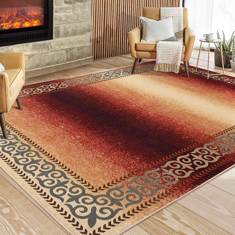 Tapis Joshuea avec envers antidérapant, Rectangle 9 pi x 12 pi