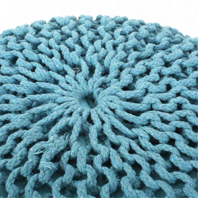 Pouf rond, Bleu