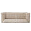 Canapé rembourré 83,5 po à 3 places moderne 83,5 po, beige