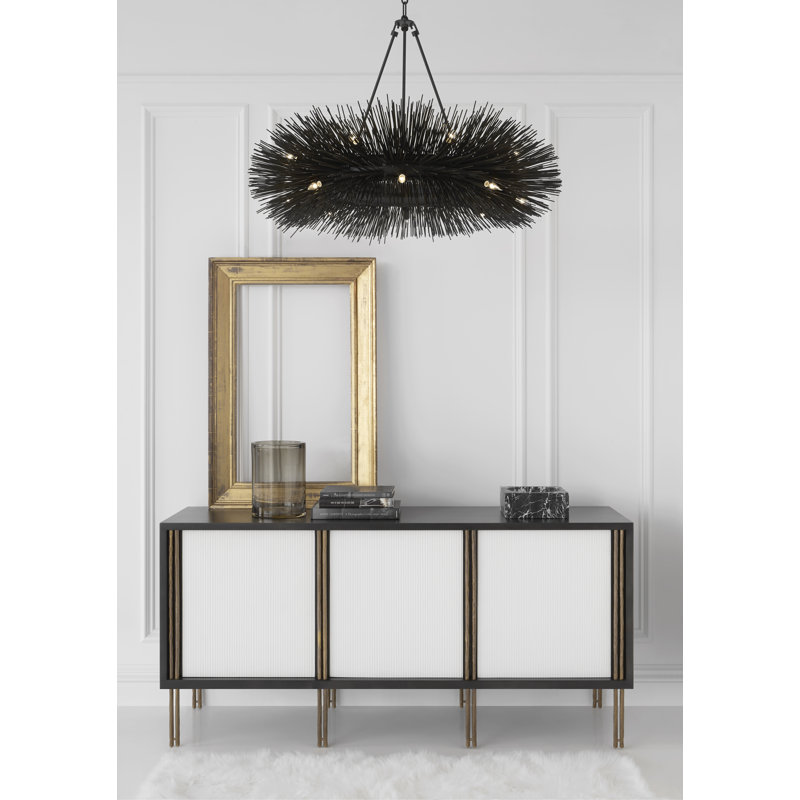 Kelly Wearstler Strada Ring Chandelier, Aged Iron
