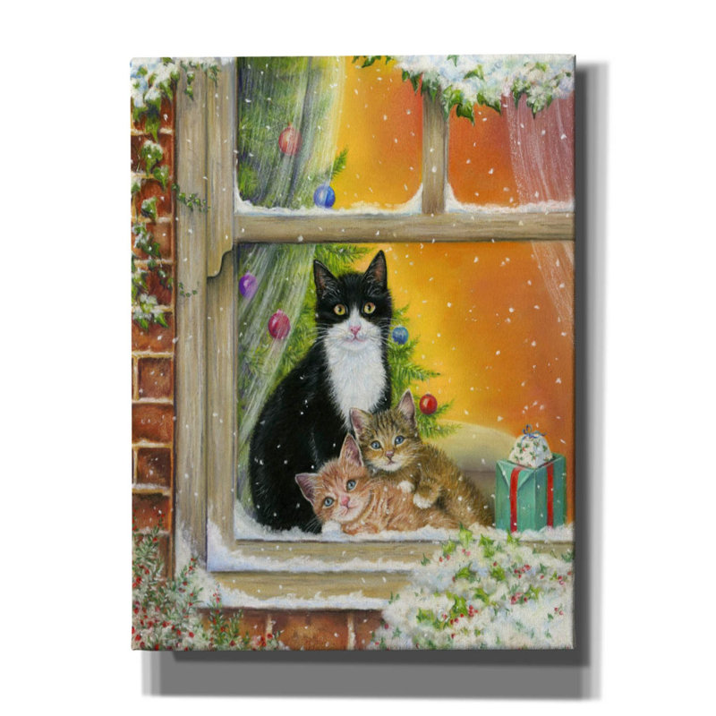 Fenêtre de Noël par Janet Pidoux, H 16 po x l 12 po x P 0,75 po