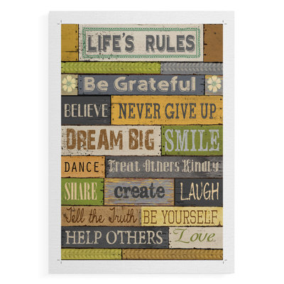 Life -Canvas Print Only - NOT FRAMED