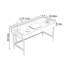 Simple Grey Rock Slab Double-drawer Writing Desk-1685055302