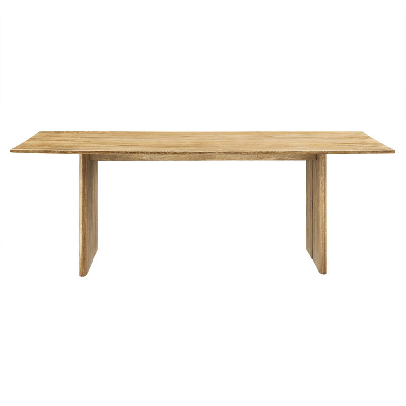 Amistad 86" Oak Mango Wood Farmhouse Dining Table