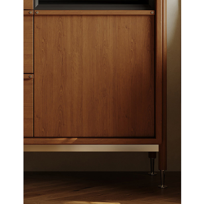 Armoire d'appoint de style rétro classique français, 31.5" H x 48.8" W x 15.7" D