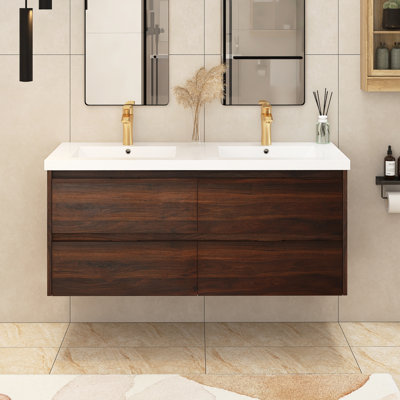 Meuble-lavabo double 47,6 po Neer