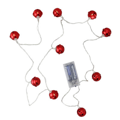 10 lumières de Noël à DEL Jingle Bell à piles