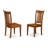 5 Piece Kitchen Table Set for 4 Includes an Oval Dining Table with Butterfly Leaf and 4 Solid Wood Seat Chairs, Saddle Brown-49667876-124542744