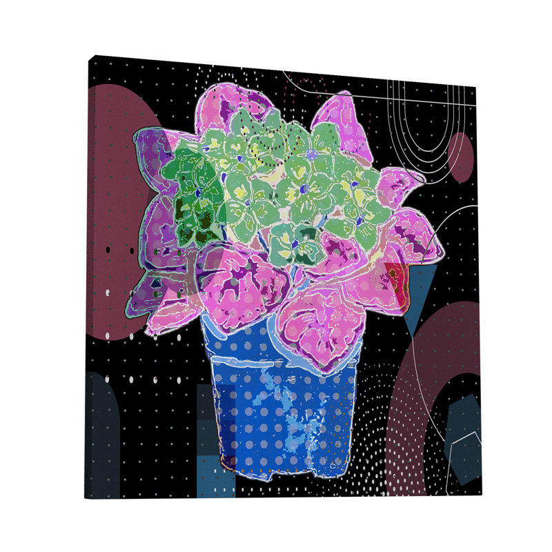 " Boho Flowers 160 ", 48" H x 48" W x 1.5" D