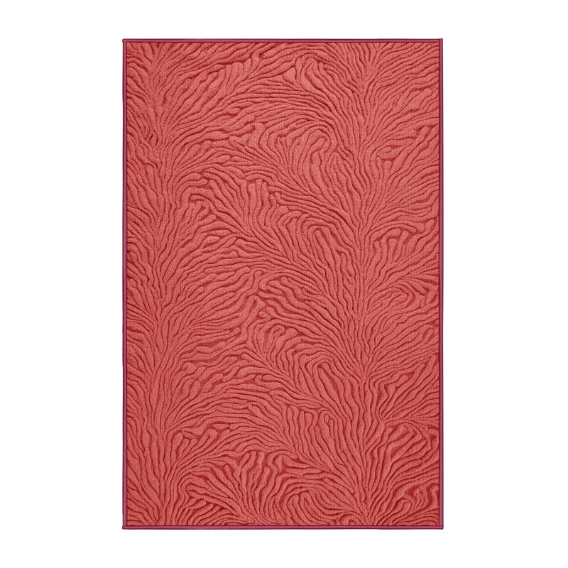  Tapis hawaïen lavable corail rose, Tapis de couloir 2 pi x 5 pi