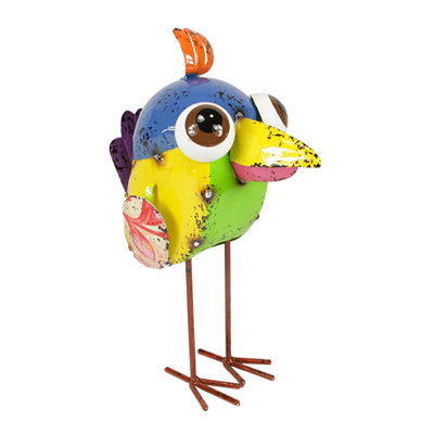 Figurine de jardin d'extérieur multicolore 8,5 po