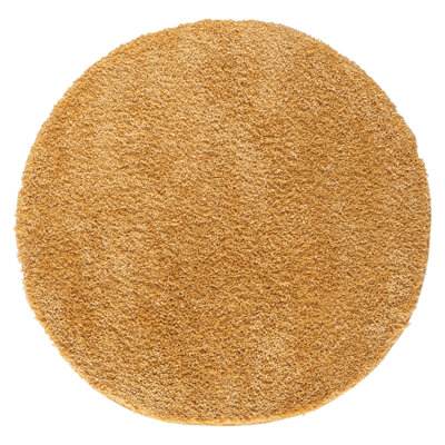 Shaggy Lush Golden Yellow Rug
