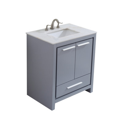 Chellie 30'' Single Bathroom Vanity with Top