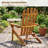 Mckeel Foldable Acacia Wood Outdoor Adirondack Set