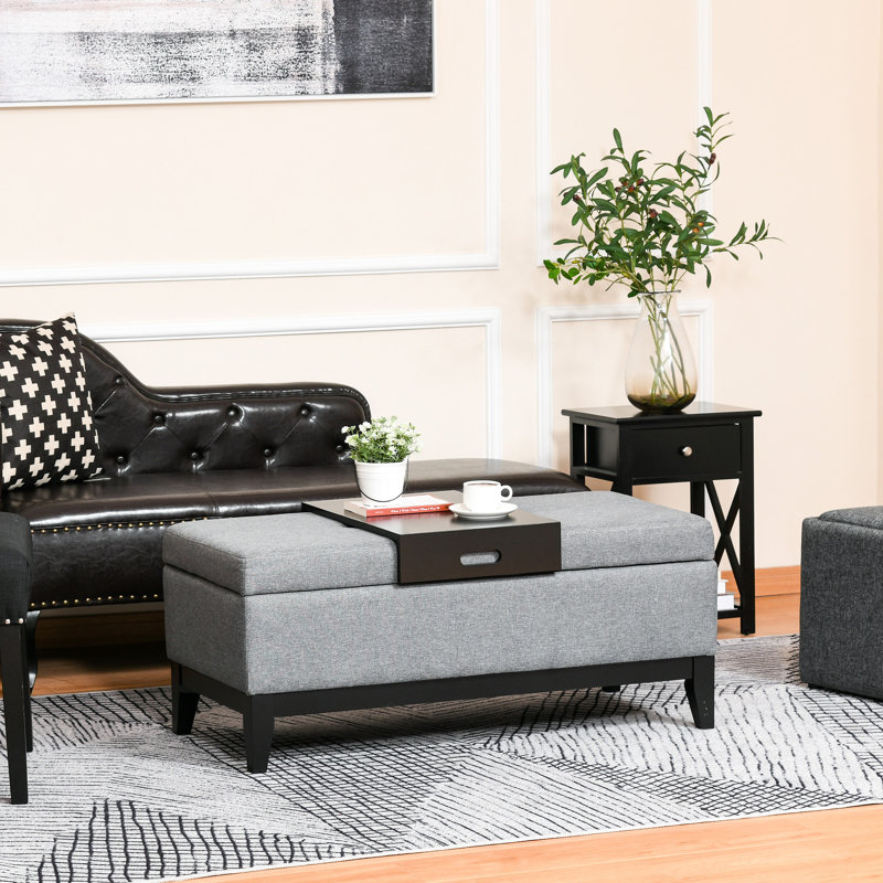Rectangular Gray - Quality Construction & Practical Storage Solution Frame With Comfortable Seat