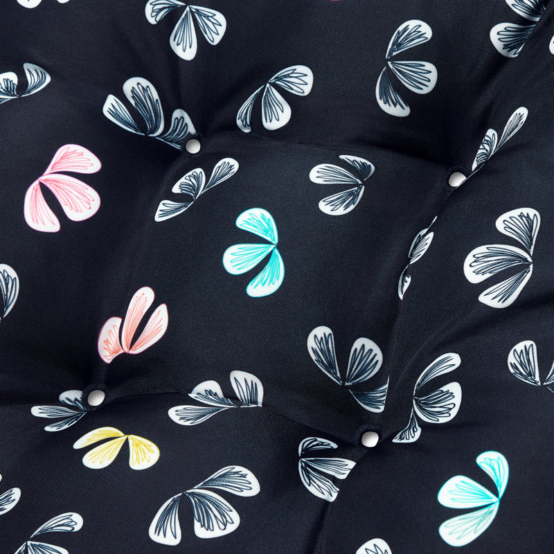 Vera Bradley by Classic Accessories Water-Resistant Patio Chair Cushions, Gingko Butterflies