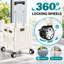 Chariot utilitaire pliant roulant avec couvercle, caisse de rangement pliable avec roues et rangement verrouillable, blanc-133701652